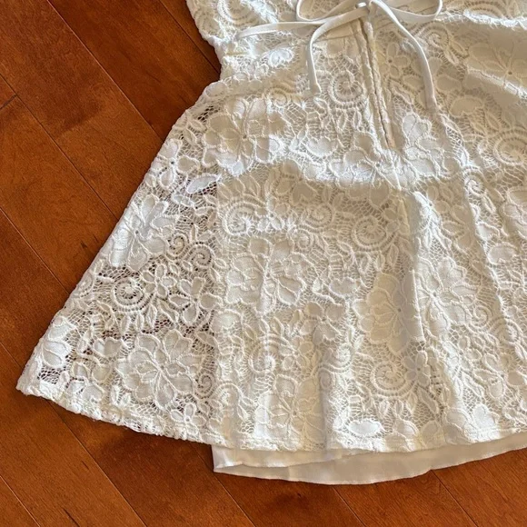 Nordstrom Speechless White Lace sz 10 girls Dress - Picture 5 of 8